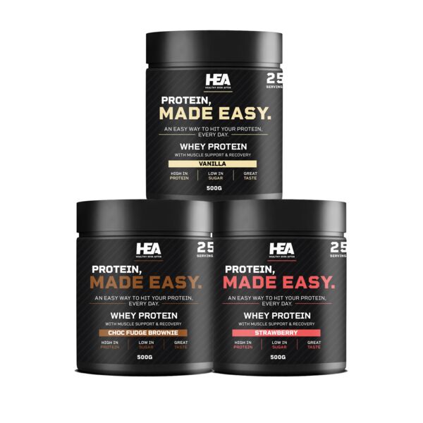 3PC Bundle - Mix of Whey Protein Vanilla, Whey Protein Strawberry & Whey Protein Chocolate Thumbnail